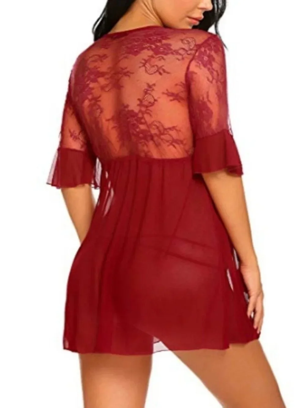 Women's Sexy-Lingerie Babydoll Sleepwear Underwear Lace Dress Nightwear
